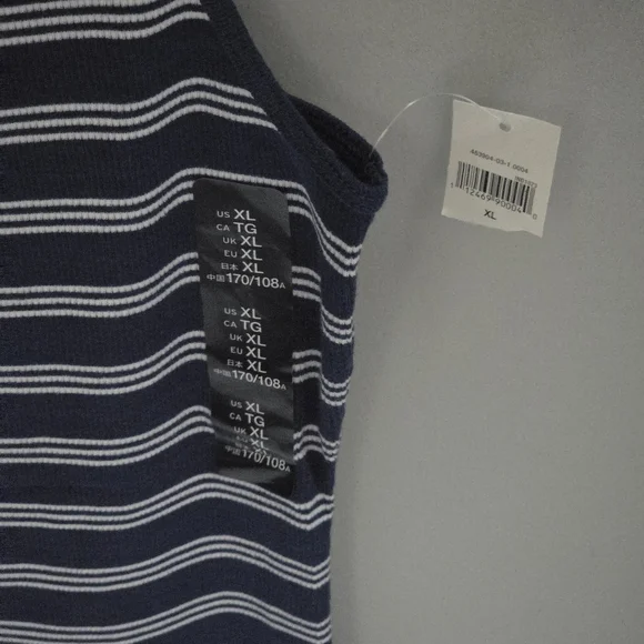 GAP Blue and White Striped Tank Top - Picture 2 of 5